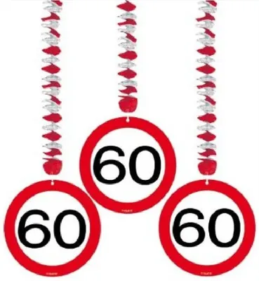 Produktbild von 60. Geburtstag Verkehrsschild Rotorspiralen