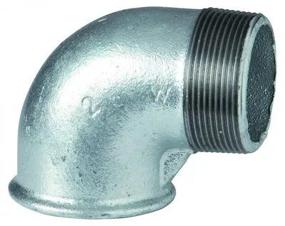 Image de Coude à 90° galvanisé Atusa n° 92 FM 2" filetage intérieur/extérieur