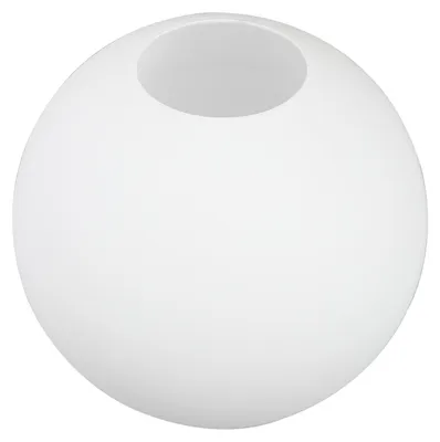 Glaskugel Lampenschirm 15 cm matt weiß für Kronleuchter