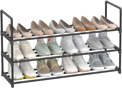 Image de Etagère à chaussures Pedri | 92 x 30,5 x 55 cm | Noir
