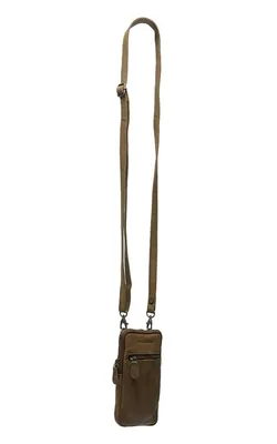 Produktbild von The Chesterfield Brand Leder Handytasche Gürteltasche Salta Phonebag Olive Green olivgrün
