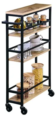 Produktbild von Nischenwagen aus Metall undSpannplatte, 50 x 81 x 15 cm