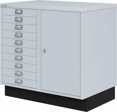 Produktbild von Bisley MultiDrawer Kombischrank - Farbe: Lichtgrau