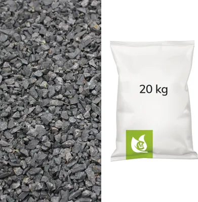 Produktbild von Basalt Splitt, 2/5mm, 20kg Paket