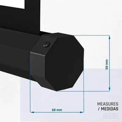 Produktbild von iggual PSITS176, Manuell, 2,13 m (84"), 176 cm, 134 cm, 4:3, Mattweiß