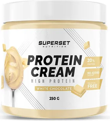 Image de Pâtes à Tartiner Protéinées - Superset Nutrition - PROTEIN CREAM (250G) - Saveur Chocolat Blanc