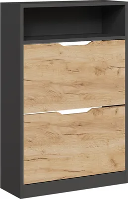 Immagine prodotto di Scarpiera Vicco Luca Antracite/quercia dorata 59 x 89.5 cm con 2 scomparti, Model 54404