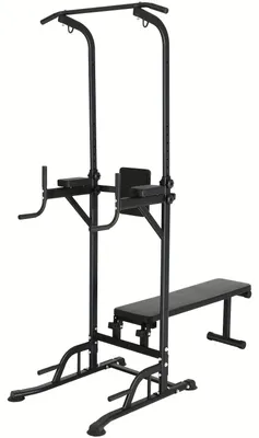 Obrázok produktu pre Power Tower – Domáce fitness zariadenie – Posilňovací stroj – Fitness stanovište – Nastaviteľná hrazda – Robustná konštrukcia