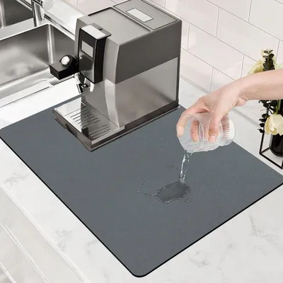 Produktbild von Griese Afdruipmat 40 x 60 cm für Küche, Bad und Spüle, schnell trocknend, antislip, für Kaffeevollautomaten