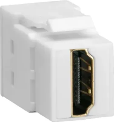 Immagine prodotto di Modulo Hager Keystone universaleVZ20HSPresa HDMI a HDMI 180° (VZ20HS)