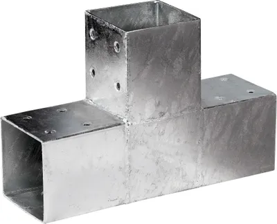Produktbild von Pfostenverbinder 35x20cm für 7x7cm einfach verzinkt