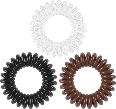 Obrázok produktu pre invisibobble Original The Hair Necessitie, Stuha do vlasov, Čierna, Hnedá, Priehľadná, Jednofarebné, Dospelí, 8 kusov