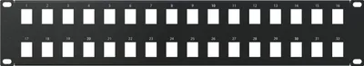 Obrázek produktu pro Patch Panel RACK 19" 2U 32 Sloty pro Síťovou skříň RACK Černá Stalflex