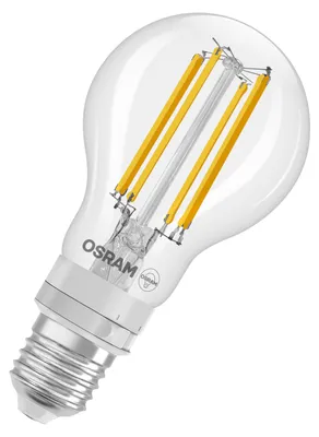 Immagine prodotto di Lampada LED OSRAM SUPERSTAR PLUS CLASSIC A 60 5 CCT SELECT, forma A, lampada LED, vetro senza piombo, trasparente, 7,3 W (equivalente a 60 W), 806 lm, temperatura di colore regolabile, 2700-3000 K, dimmerabile, 15000 ore