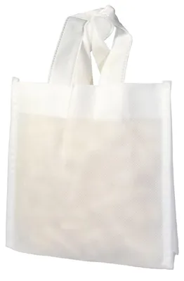 Produktbild von 5 PP Tragetasche Apothekertasche weiß 16x16x6 klein