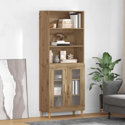 Obrázek produktu pro vidaXL Highboard Artisan dub 69,5 x 32,5 x 180 cm Materiál na bázi dřeva