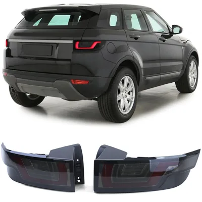 Immagine prodotto di Fari posteriori a LED, neri effetto "smoke", per Land Rover Evoque L538, dal 2011 al 2015