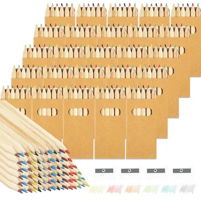 Obrázok produktu pre Sada 120 farebných ceruziek, 20 balení po 6 kusoch, 6 farieb, s 4 hrotmi, určené pre deti