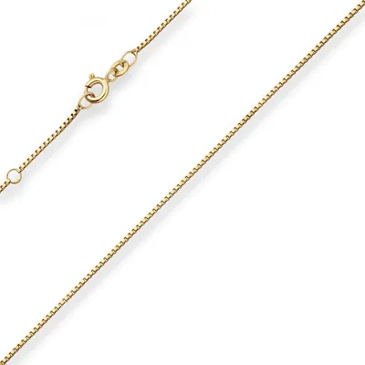 0-9mm-Veneziakette-Fusskette-aus-333-Gelbgold-25cm