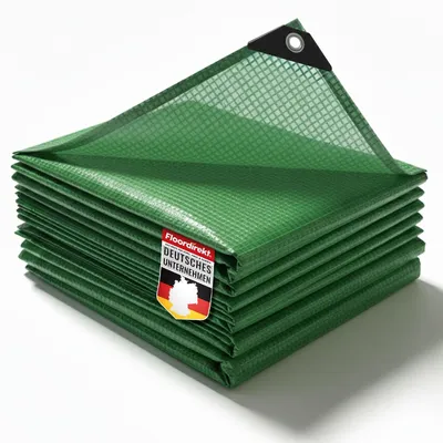 Produktbild von Wasserdichte Abdeckplane 240 g/m² 3x4m in Grün Transparent