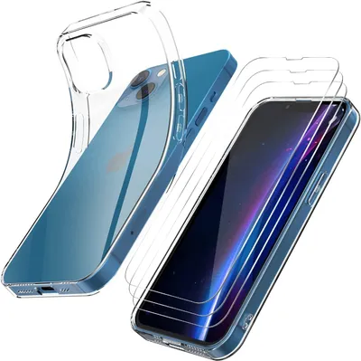 Image de Étui transparent pour iPhone 14 Plus + 3 verres trempés
