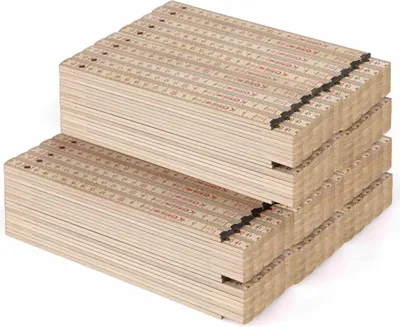 Obrázek produktu pro Metrie | Block-72 skládací metr, přírodní, 2 m | 50 ks