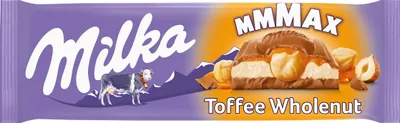 Obrázok produktu pre Milka Mliečna čokoláda Mmmax Karamelové lieskové orechy 300 g