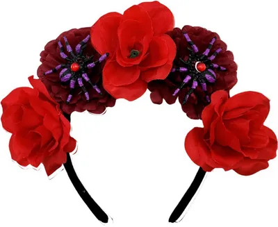 Produktbild von Party-Stirnband mit 3D-Blumendekor, Retro, Haarnadel, lichtecht, glänzend, vielseitiges Thema, Kopfbedeckung, Haar-Accessoire