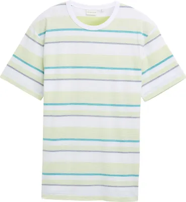 Produktbild von Tom Tailor T-Shirt mit Streifenmuster aus strukturiertem Baumwoll-Jersey