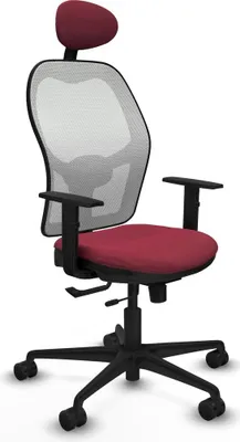 Produktbild von Bürostuhl mit Kopfstütze Jorquera Piqueras y Crespo 1D036N1 Granatrot