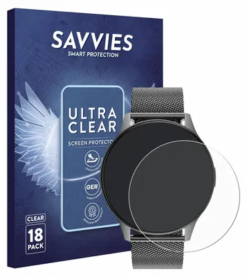 Produktbild von 18x Für Dremac FV21 1.43" Schutzfolie Savvies Displayschutz Display Schutz Folie Klar Transparent