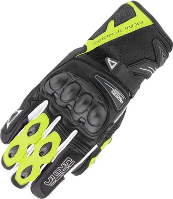 Produktbild von Orina Stream Motorrad Handschuhe, schwarz/gelb, 7 (S)