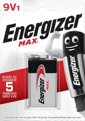 Produktbild von Energizer Batterie MAX -9V  6LR61 E-Block               1St.