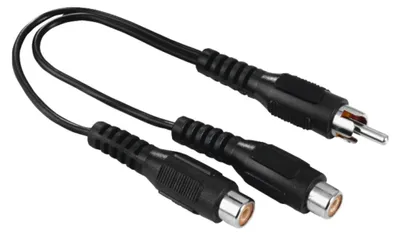 Obrázok produktu pre Hama 00205183, RCA, Samec, 2 x RCA, Samica, Čierna