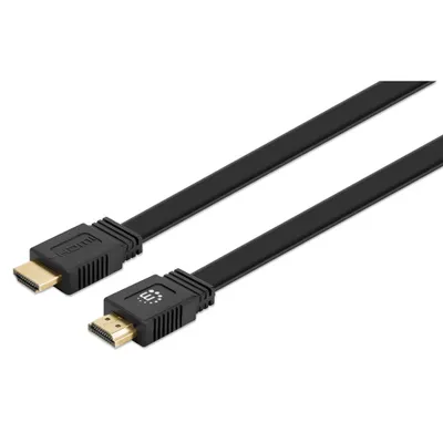 Image de Manhattan 355650 Manhattan Câble HDMI plat avec canal Ethernet 4K@60HZ 15m