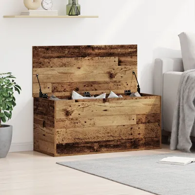 Produktbild von Möbel Aufbewahrungsbox mit Deckel Altholz 100x42x46 cm Holzwerkstoff - Sitztruhen 862291