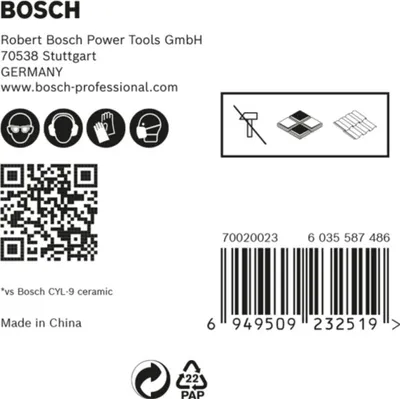 Produktbild von Bosch Professional 5-teiliges Set de Expert HEX-9 HartKeramik-Bohrer (für Fliesen, Kacheln, Ø 6 mm, Schlagbohrer Bohrzubehör de)