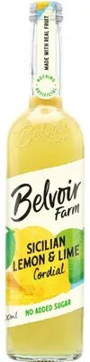 Immagine prodotto di Belvoir Sicilian Lemon & Lime Cordial 500ml – Sciroppo di frutta naturale, rinfrescante