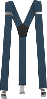 Produktbild von Fabio Farini - 1 Stück Schmales Y-Design mit 2,5cm Breite verstellbar mit extra starken Clipverschluss, Blau
