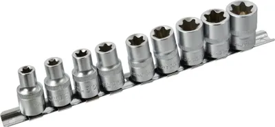 Produktbild von Asta Zestaw Nasadek 1/2`` Torx-E 9Szt