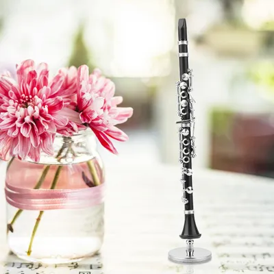 Zdjęcie produktu dla 16cm Mini Clarinet Model Musical Instrument Ornaments Decoration Display
