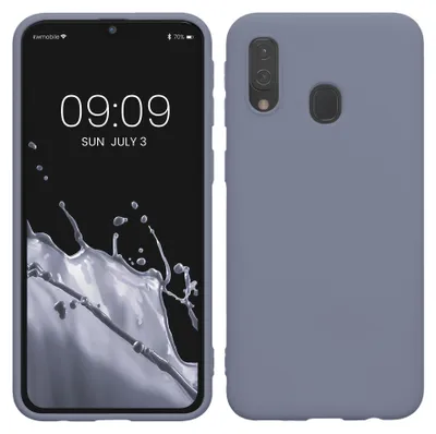 Produktbild von kwmobile Handyhülle für Samsung Galaxy A40 Hülle - TPU Case - Kabelloses Laden - Schutzhülle Cover in Lavendelgrau