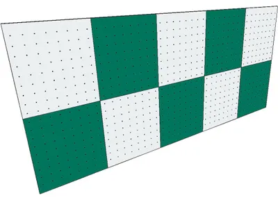 Produktbild von Sport-Thieme Boulderwand-Bausatz "Indoor Basic", Höhe 2,98 m, 620 cm, Ohne Überhang