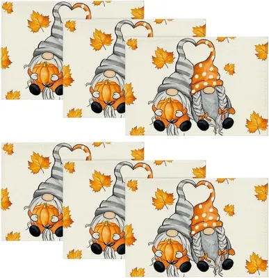 Obrázek produktu pro Artoid fashion podzimní prostírání GNOME dýně javorový list sada 6 ks 30x45cm
