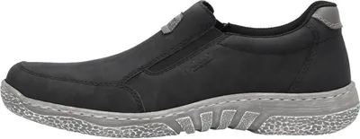 Produktbild von Rieker Herren Slipper Halbschuh sportlich Stretch extra weit 03553, Größe:44 EU, Farbe:Schwarz