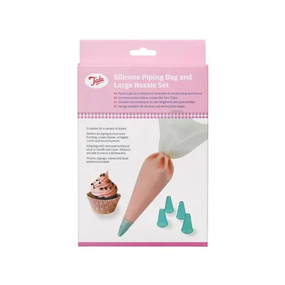 Produktbild von Tala Spritzbeutel, Silikon, 5 Tüllen, zum Dekorieren
