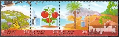 Produktbild von Briefmarken UNO - New York 2001 Mi 884-887 Viererstreifen (kompl.Ausg.) postfrisch Klimaänderung