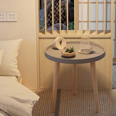 Produktbild von 360Home Nachttisch Couchtisch ablage Grau A-40cm