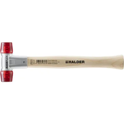 Produktbild von Halder Schonhammer Baseplex Länge 270mm Kopf-Durchmesser 25mm 230g rot - Celluloseacetat - 3906025
