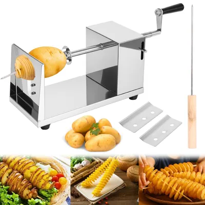 Produktbild von Spiralschneider aus Edelstahl für Kartoffeln, Obst und Gemüse